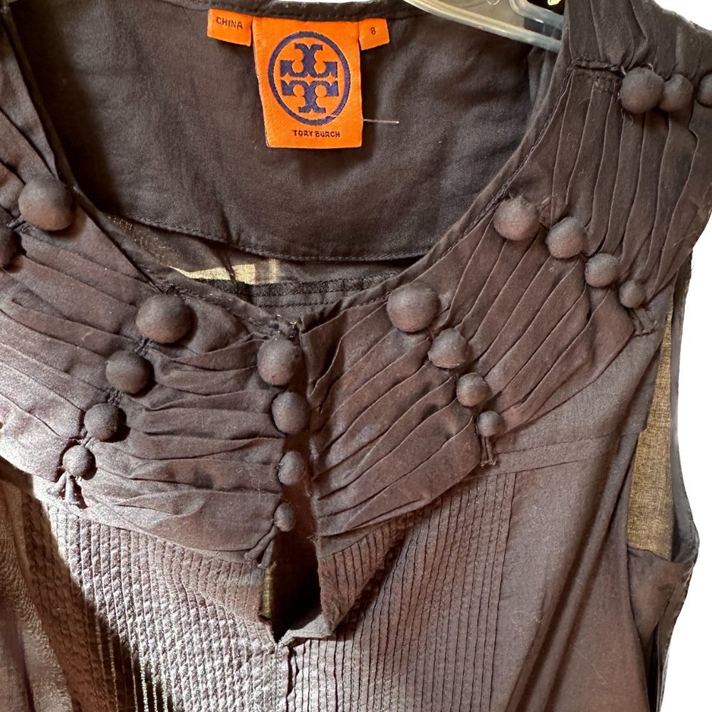 Tory Burch exquisite see-through sleveeless camisole blouse